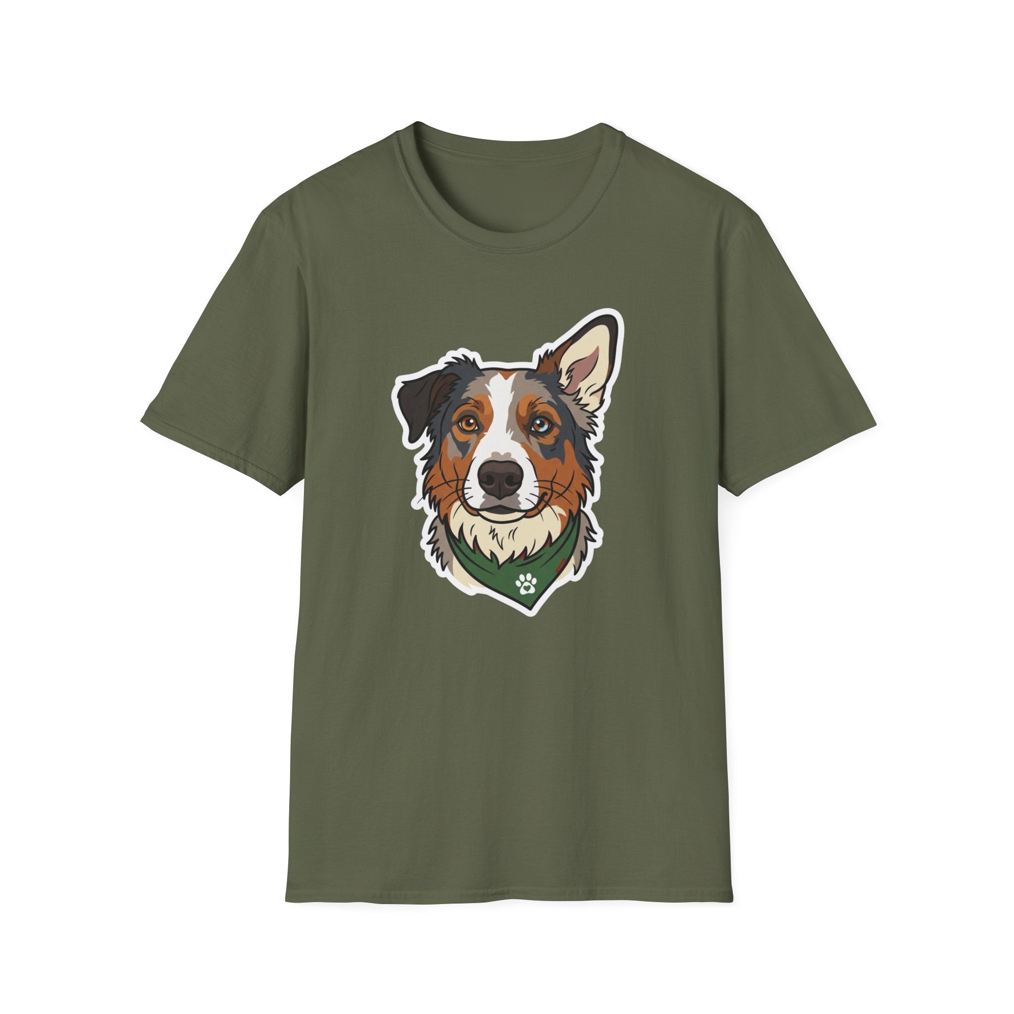 Certified Good Boy T-Shirt-T-Shirt-luxury-rescue-dog-t-shirt-for-dog-lovers-Military Green-S-Rescue Paws Club
