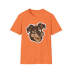 Too Cute to Care T-Shirt-T-Shirt-luxury-rescue-dog-t-shirt-for-dog-lovers-Heather Orange-S-Rescue Paws Club
