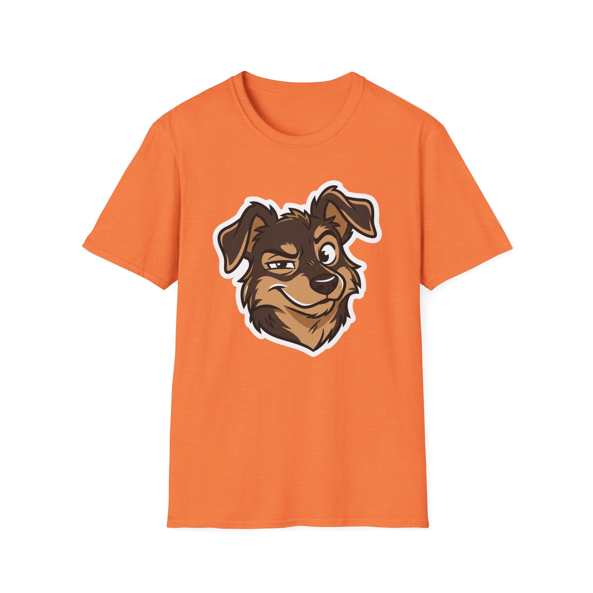 Too Cute to Care T-Shirt-T-Shirt-luxury-rescue-dog-t-shirt-for-dog-lovers-Heather Orange-S-Rescue Paws Club