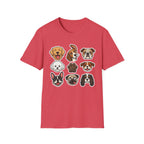 Dog Squad Cute T-Shirt-T-Shirt-luxury-rescue-dog-t-shirt-for-dog-lovers-Heather Red-S-Rescue Paws Club