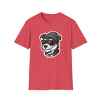 Too Cool to Bark T-Shirt-T-Shirt-luxury-rescue-dog-t-shirt-for-dog-lovers-Heather Red-S-Rescue Paws Club