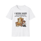 Better Life T-Shirt-T-Shirt-luxury-rescue-dog-t-shirt-for-dog-lovers-White-S-Rescue Paws Club