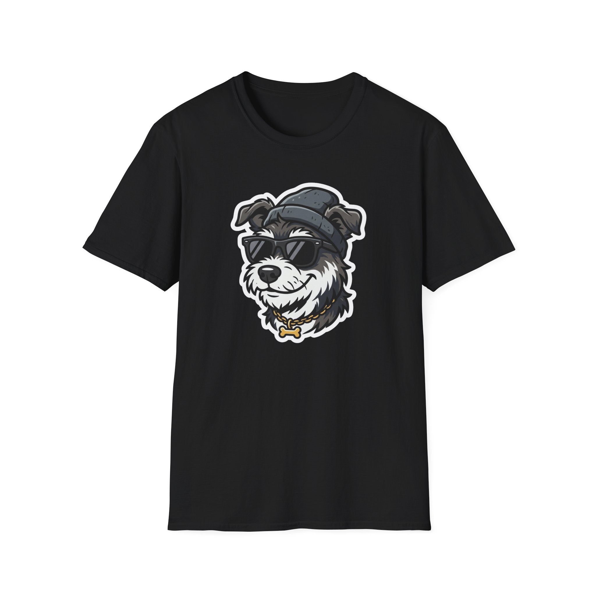 Too Cool to Bark T-Shirt-T-Shirt-luxury-rescue-dog-t-shirt-for-dog-lovers-Black-S-Rescue Paws Club
