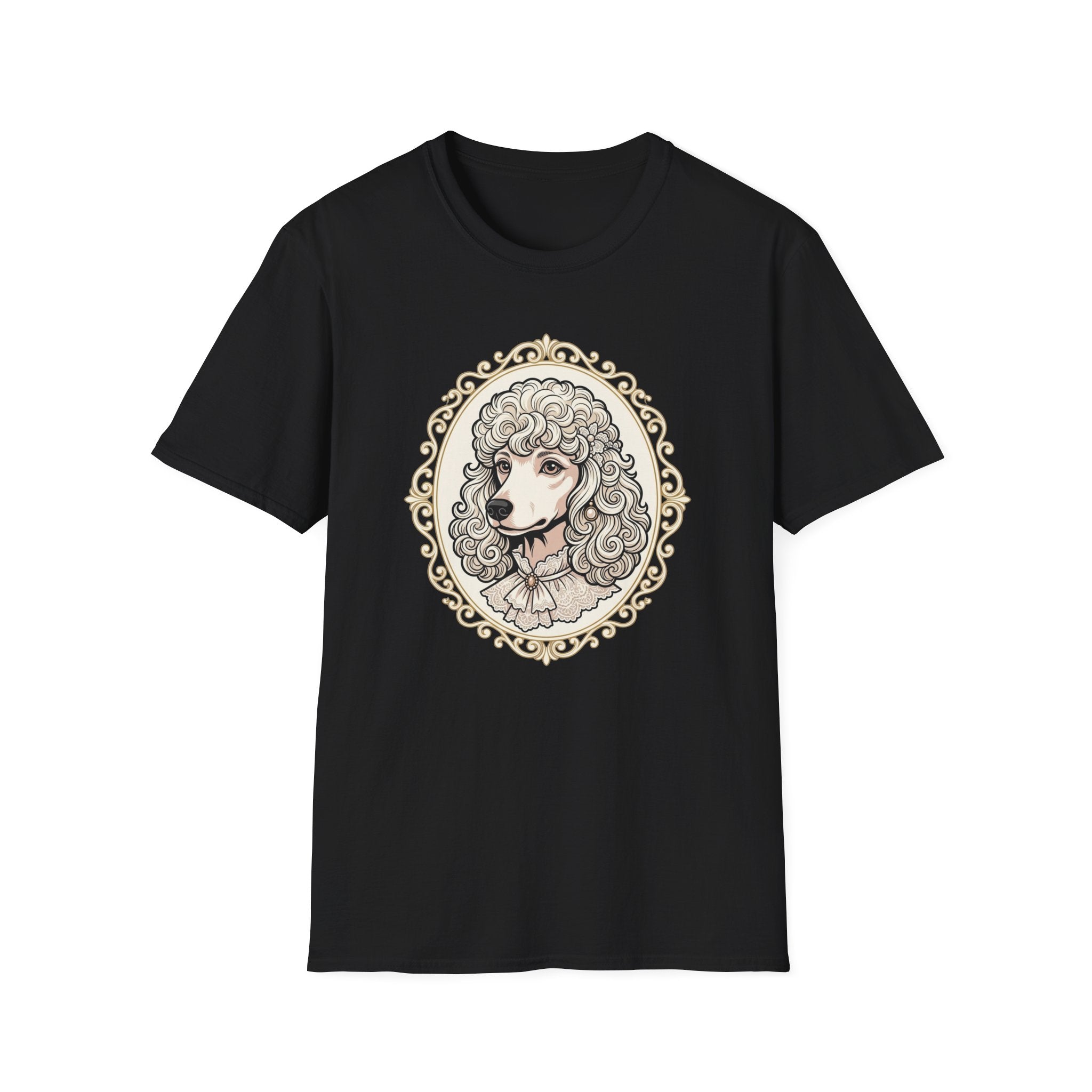 Lady Furabella T-Shirt-T-Shirt-luxury-rescue-dog-t-shirt-for-dog-lovers-Black-S-Rescue Paws Club