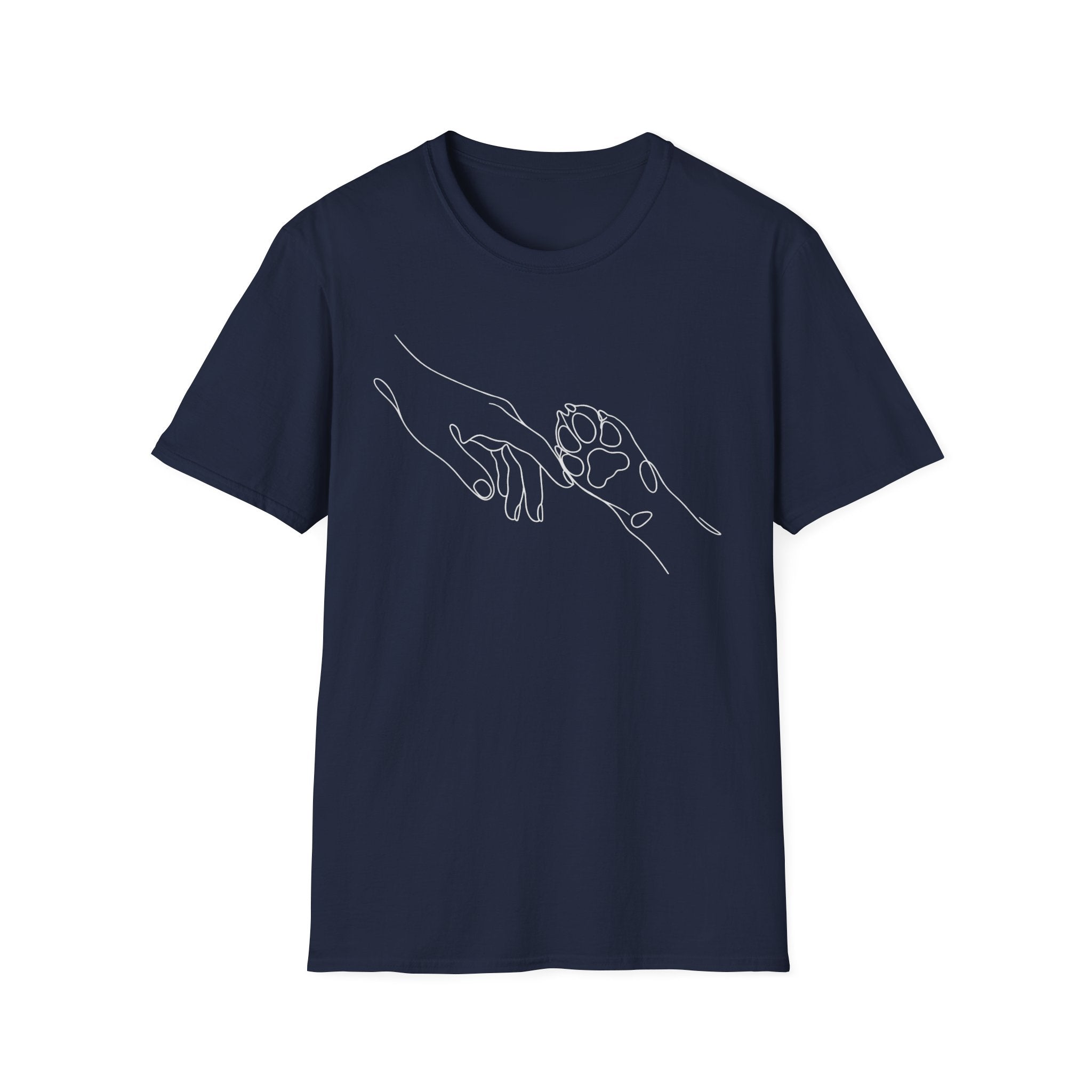 Paw Best Friend T-Shirt-T-Shirt-luxury-rescue-dog-t-shirt-for-dog-lovers-Navy-S-Rescue Paws Club