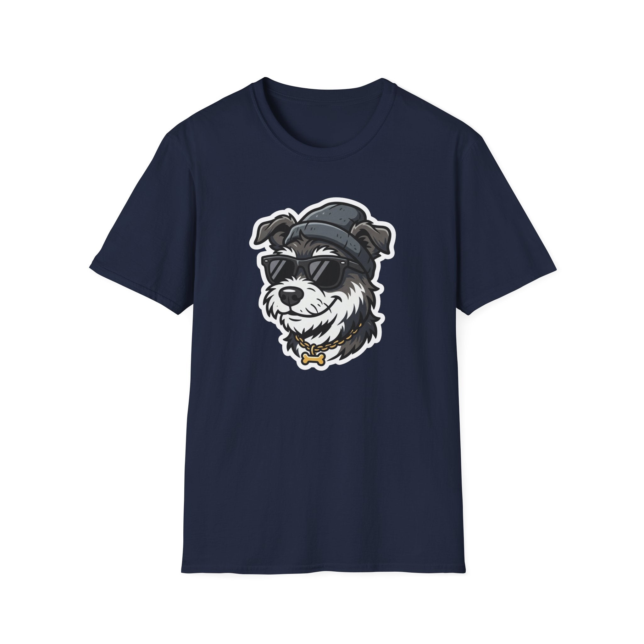 Too Cool to Bark T-Shirt-T-Shirt-luxury-rescue-dog-t-shirt-for-dog-lovers-Navy-S-Rescue Paws Club
