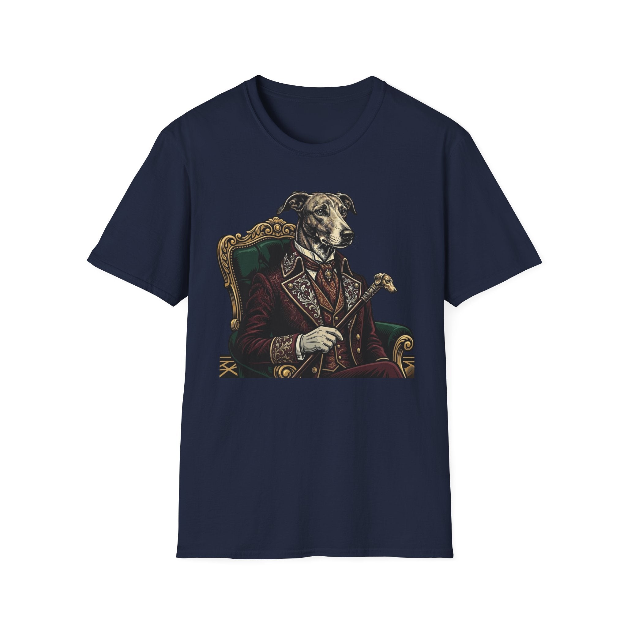 Viscount Wagmore T-Shirt-T-Shirt-luxury-rescue-dog-t-shirt-for-dog-lovers-Navy-S-Rescue Paws Club