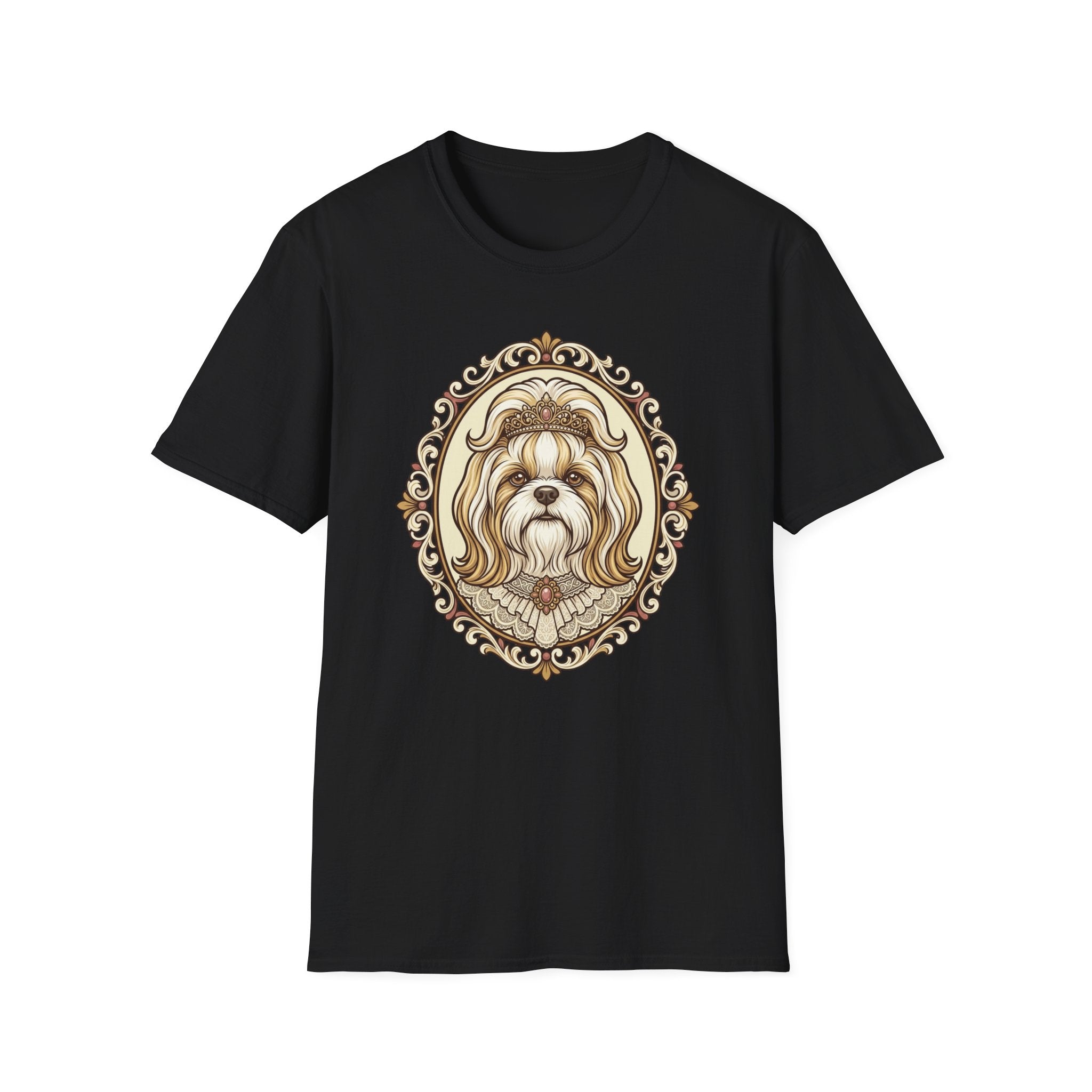 Duchess Pawlette T-Shirt-T-Shirt-luxury-rescue-dog-t-shirt-for-dog-lovers-Black-S-Rescue Paws Club