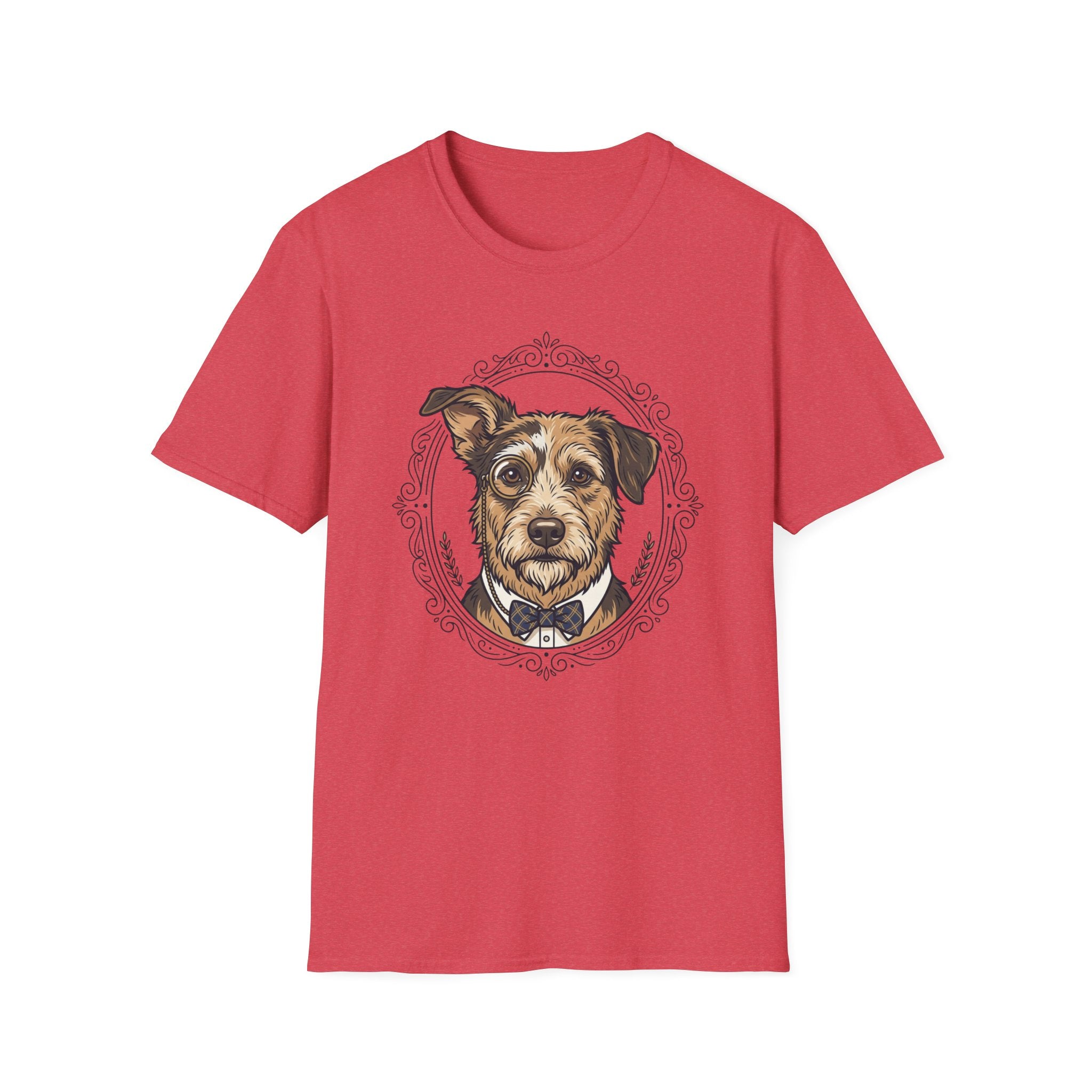 Count Sniffington T-Shirt-T-Shirt-luxury-rescue-dog-t-shirt-for-dog-lovers-Heather Red-S-Rescue Paws Club