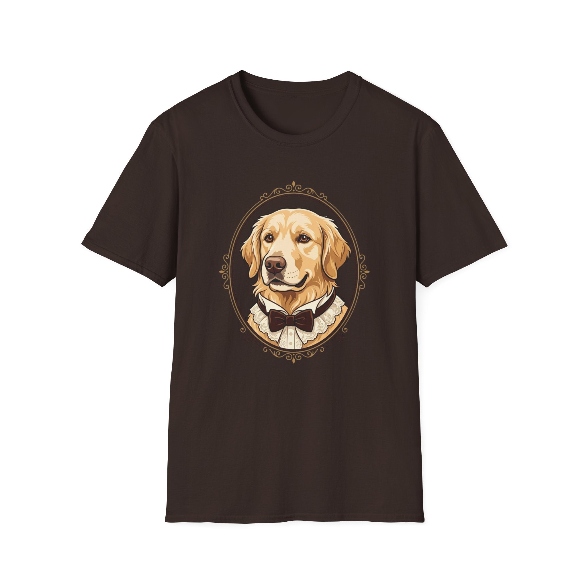 Sir Woofrey T-Shirt-T-Shirt-luxury-rescue-dog-t-shirt-for-dog-lovers-Dark Chocolate-S-Rescue Paws Club