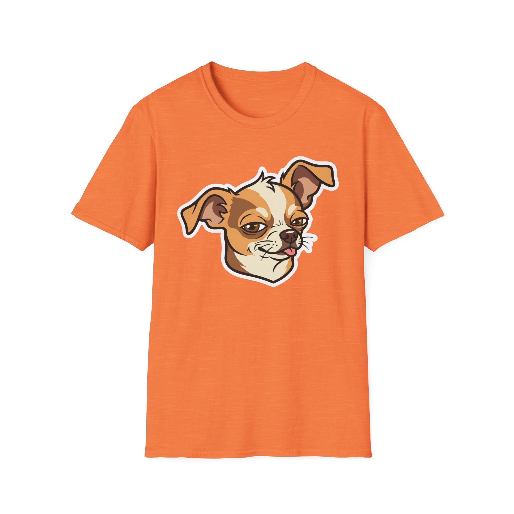 Sassy Chihuahua T-Shirt-T-Shirt-luxury-rescue-dog-t-shirt-for-dog-lovers-Heather Orange-S-Rescue Paws Club