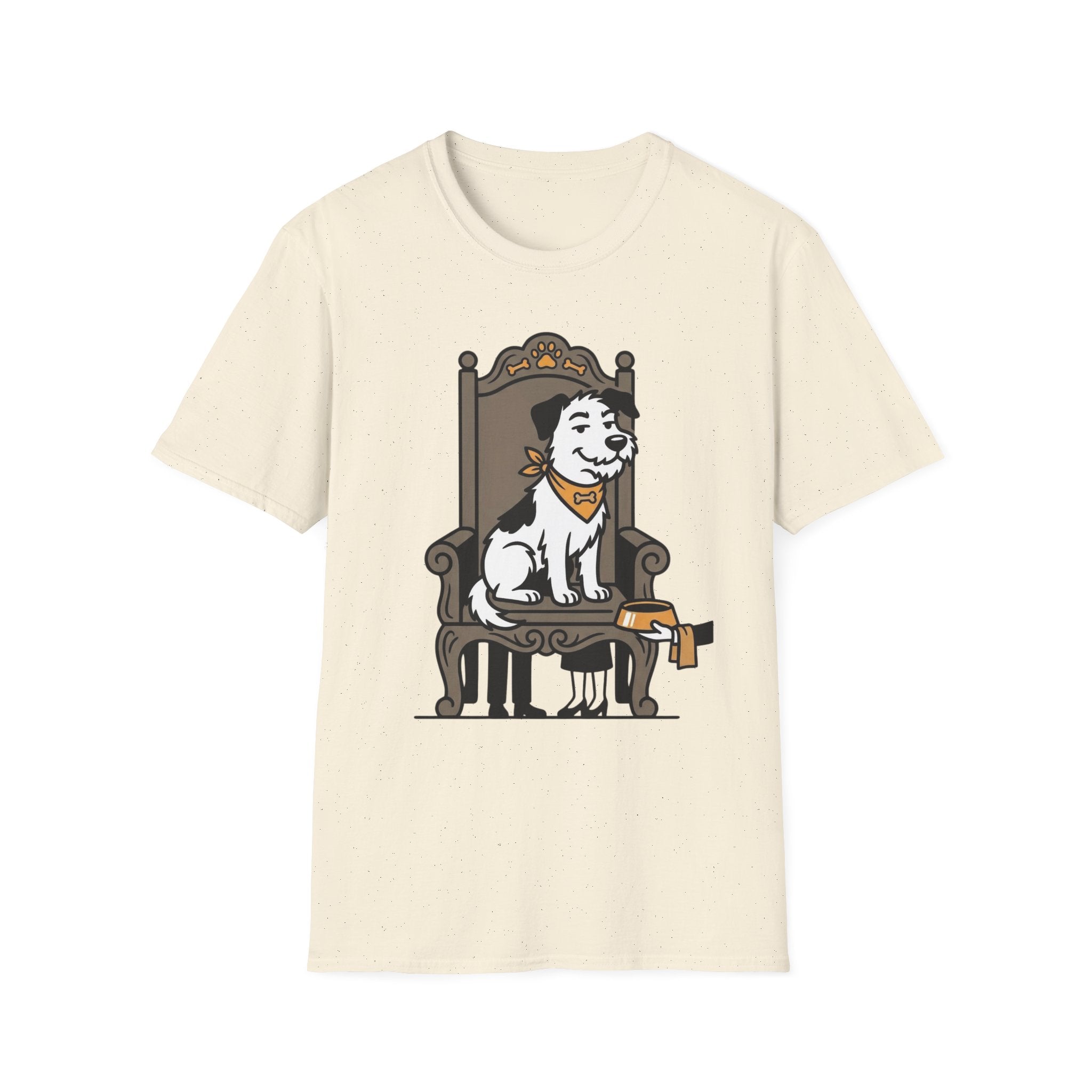 Royal Pup T-Shirt-T-Shirt-luxury-rescue-dog-t-shirt-for-dog-lovers-Natural-S-Rescue Paws Club
