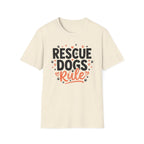 Rescue Dogs Rule T-Shirt-T-Shirt-luxury-rescue-dog-t-shirt-for-dog-lovers-Natural-S-Rescue Paws Club