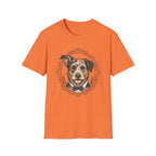 Count Sniffington T-Shirt-T-Shirt-luxury-rescue-dog-t-shirt-for-dog-lovers-Heather Orange-S-Rescue Paws Club