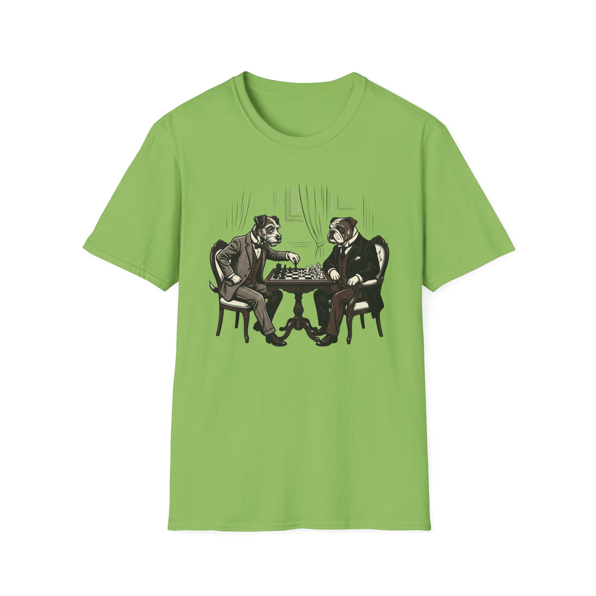The Canine Gambit T-Shirt-T-Shirt-luxury-rescue-dog-t-shirt-for-dog-lovers-Lime-S-Rescue Paws Club