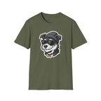 Too Cool to Bark T-Shirt-T-Shirt-luxury-rescue-dog-t-shirt-for-dog-lovers-Military Green-S-Rescue Paws Club