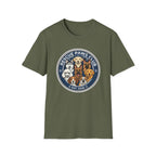 Limited Rescue Paws Club T-Shirt-T-Shirt-luxury-rescue-dog-t-shirt-for-dog-lovers-Military Green-S-Rescue Paws Club