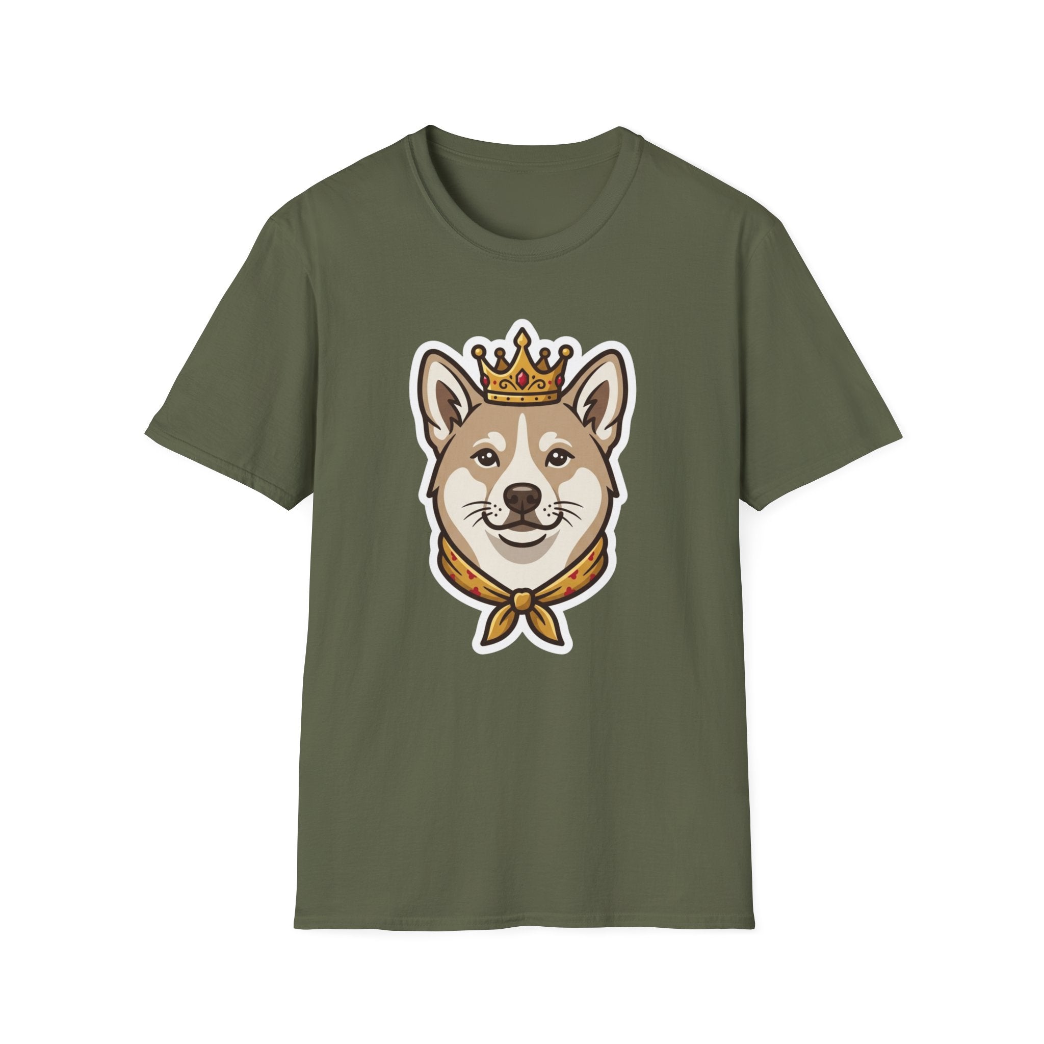 Little Prince of Paws T-Shirt-T-Shirt-luxury-rescue-dog-t-shirt-for-dog-lovers-Military Green-S-Rescue Paws Club