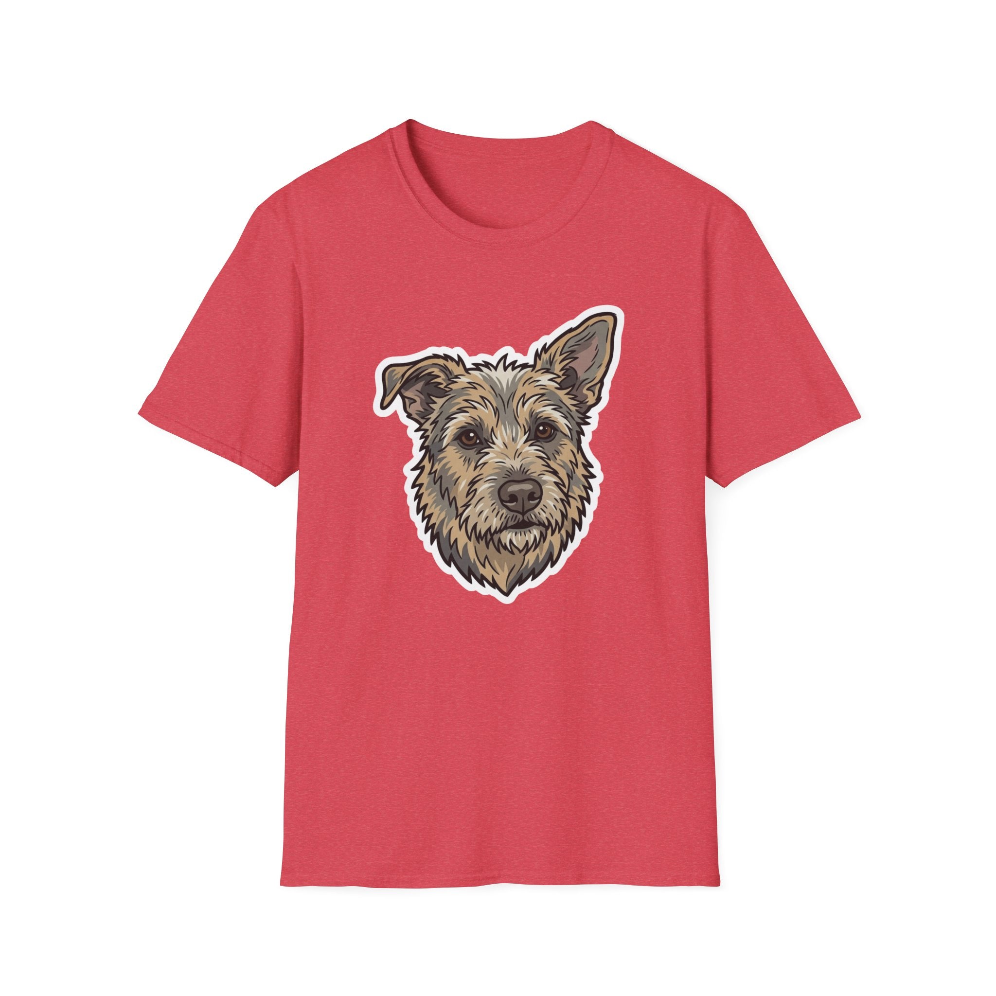 Too Cute to Ignore T-Shirt-T-Shirt-luxury-rescue-dog-t-shirt-for-dog-lovers-Heather Red-S-Rescue Paws Club
