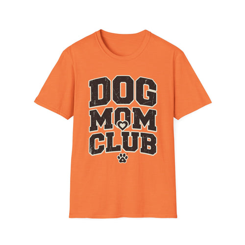Dog Mom Club T-Shirt-T-Shirt-luxury-rescue-dog-t-shirt-for-dog-lovers-Heather Orange-S-Rescue Paws Club