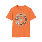 The Wiggle Gang T-Shirt-T-Shirt-luxury-rescue-dog-t-shirt-for-dog-lovers-Heather Orange-S-Rescue Paws Club