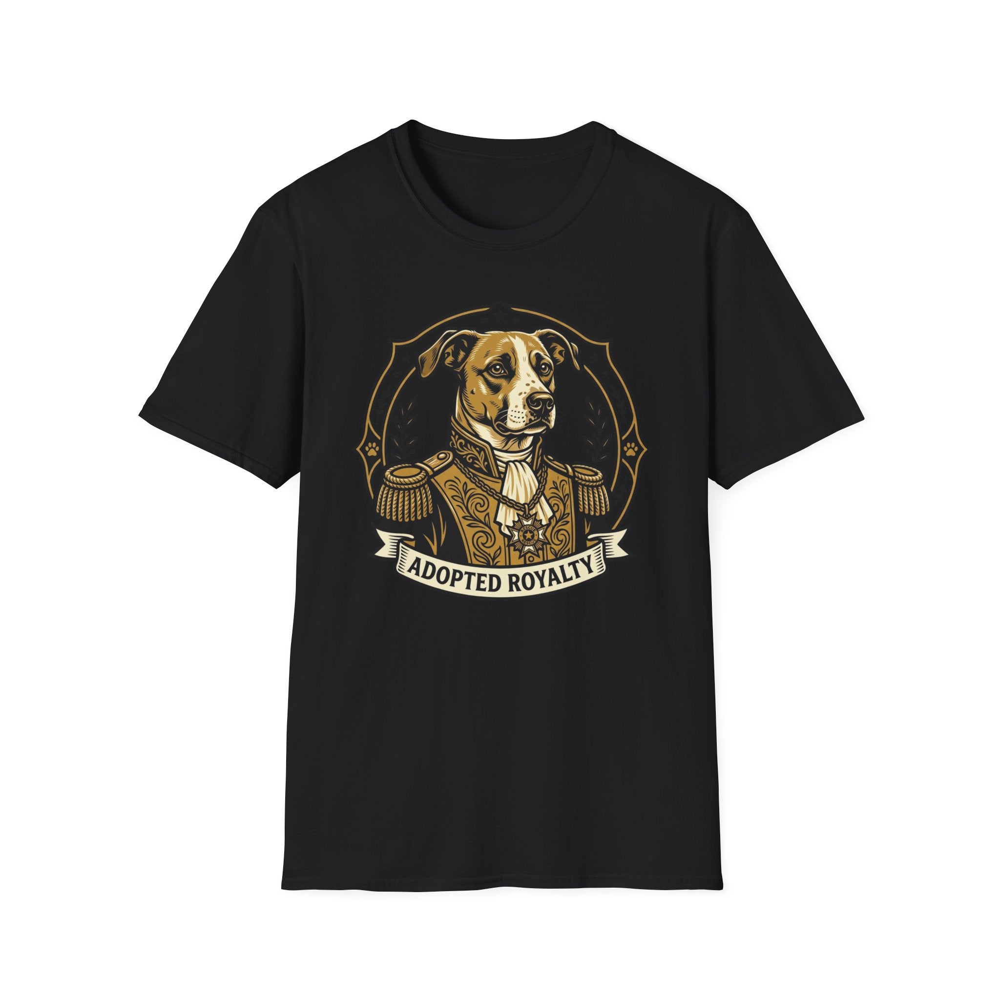 Duke Barkwell T-Shirt-T-Shirt-luxury-rescue-dog-t-shirt-for-dog-lovers-Black-S-Rescue Paws Club
