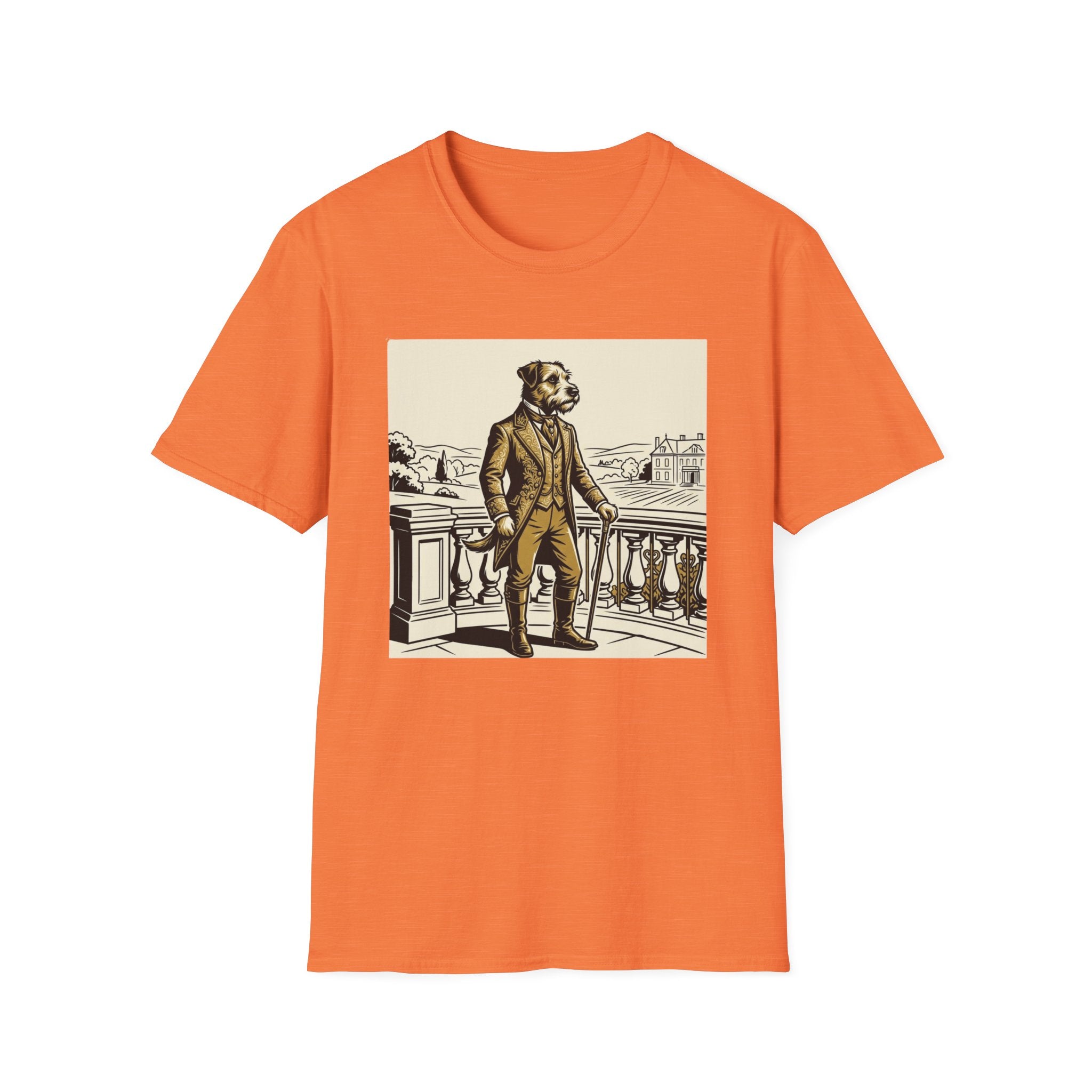 Duke of Tailington T-Shirt-T-Shirt-luxury-rescue-dog-t-shirt-for-dog-lovers-Heather Orange-S-Rescue Paws Club