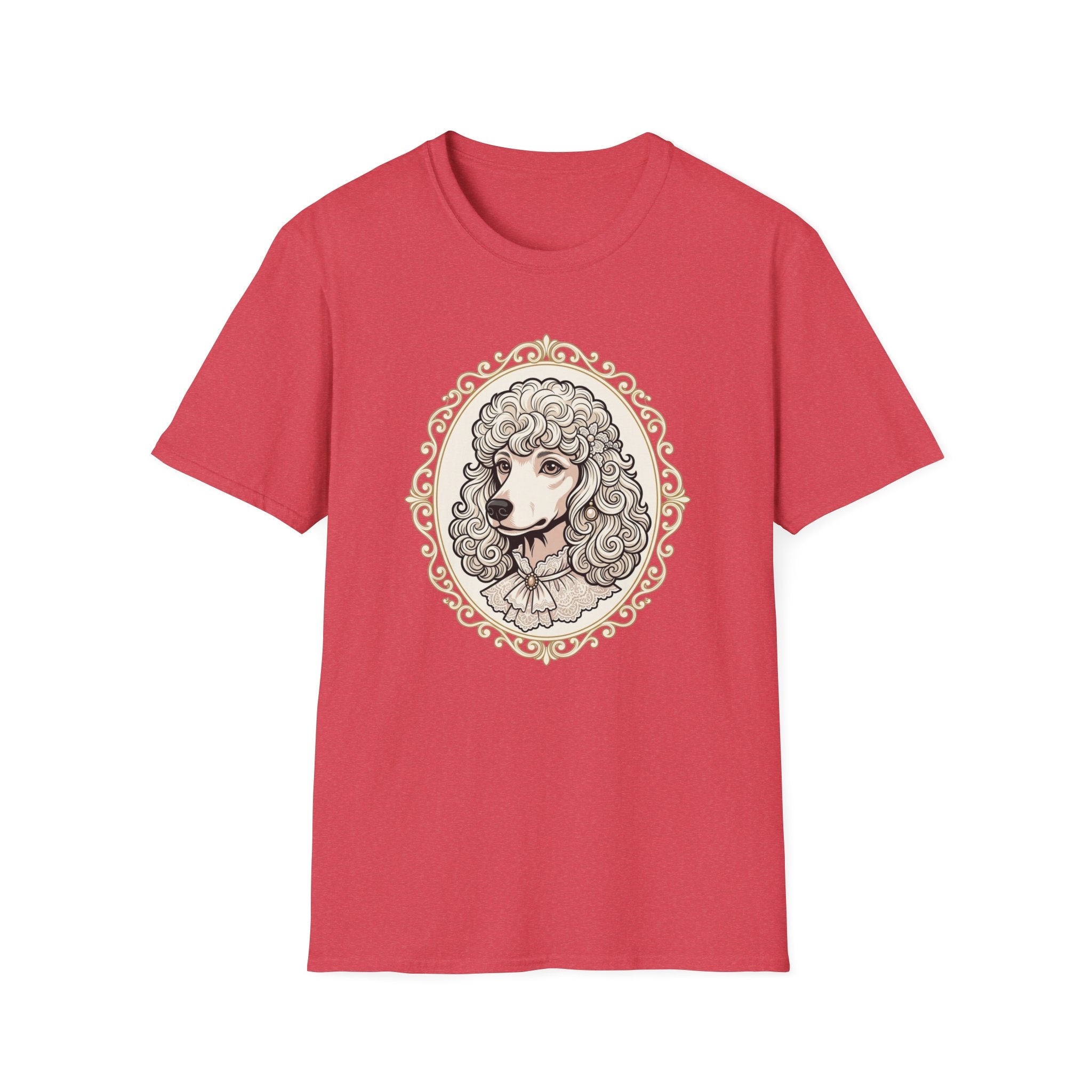 Lady Furabella T-Shirt-T-Shirt-luxury-rescue-dog-t-shirt-for-dog-lovers-Heather Red-S-Rescue Paws Club