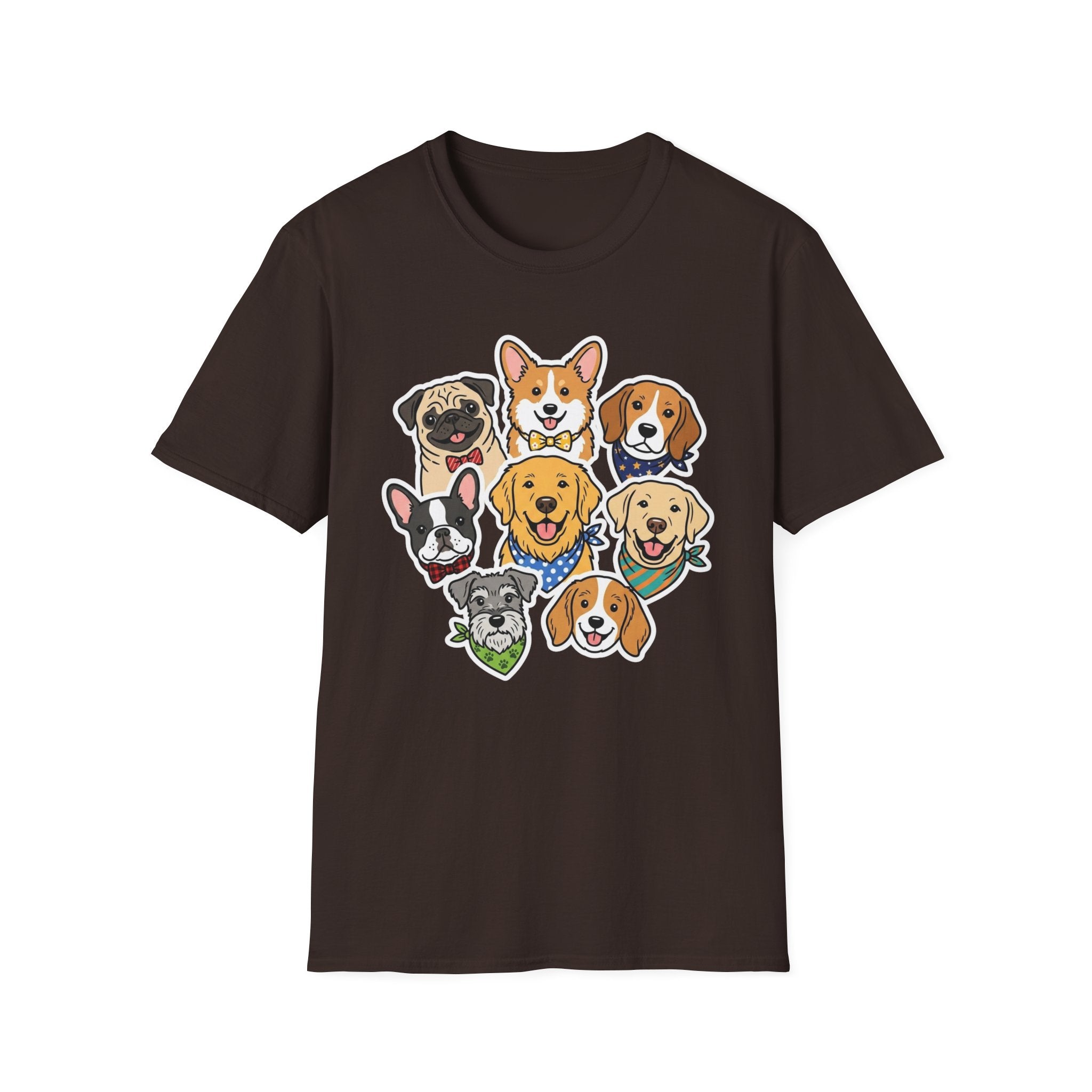 Squad Goals T-Shirt-T-Shirt-luxury-rescue-dog-t-shirt-for-dog-lovers-Dark Chocolate-S-Rescue Paws Club