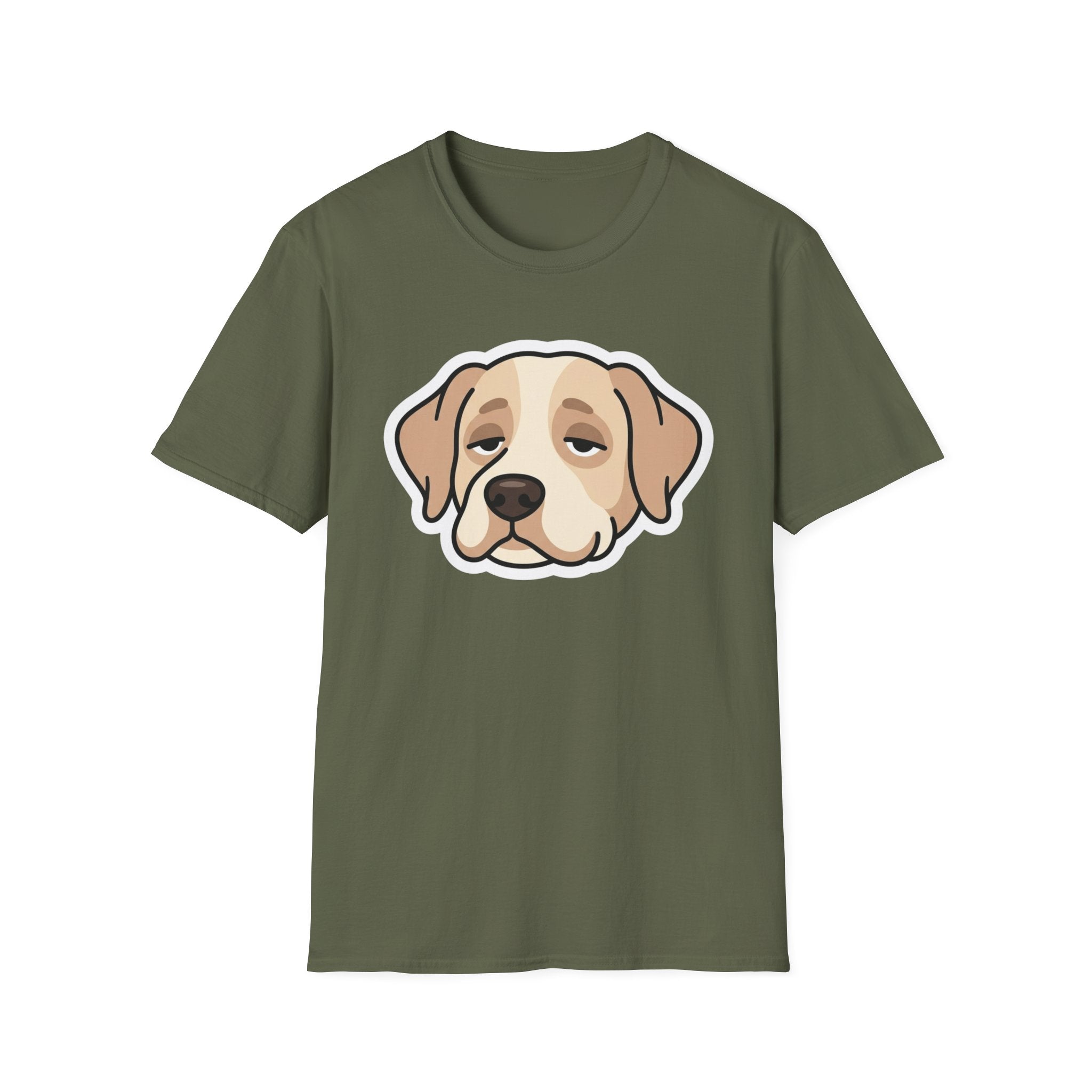 Too Lazy to Bark T-Shirt-T-Shirt-luxury-rescue-dog-t-shirt-for-dog-lovers-Military Green-S-Rescue Paws Club