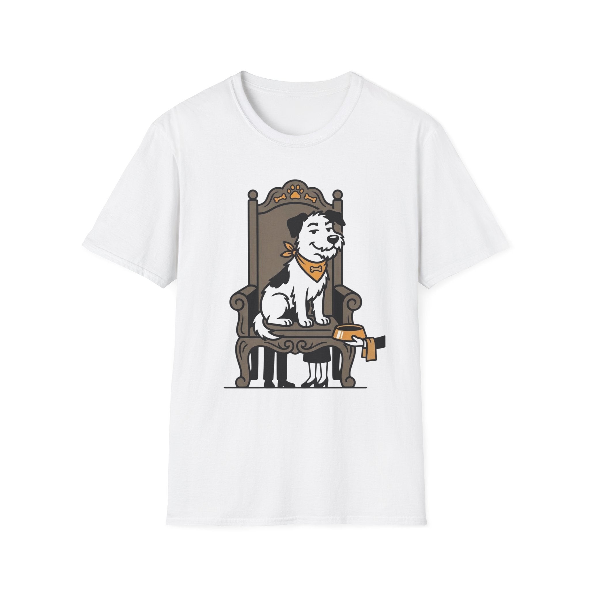 Royal Pup T-Shirt-T-Shirt-luxury-rescue-dog-t-shirt-for-dog-lovers-White-S-Rescue Paws Club