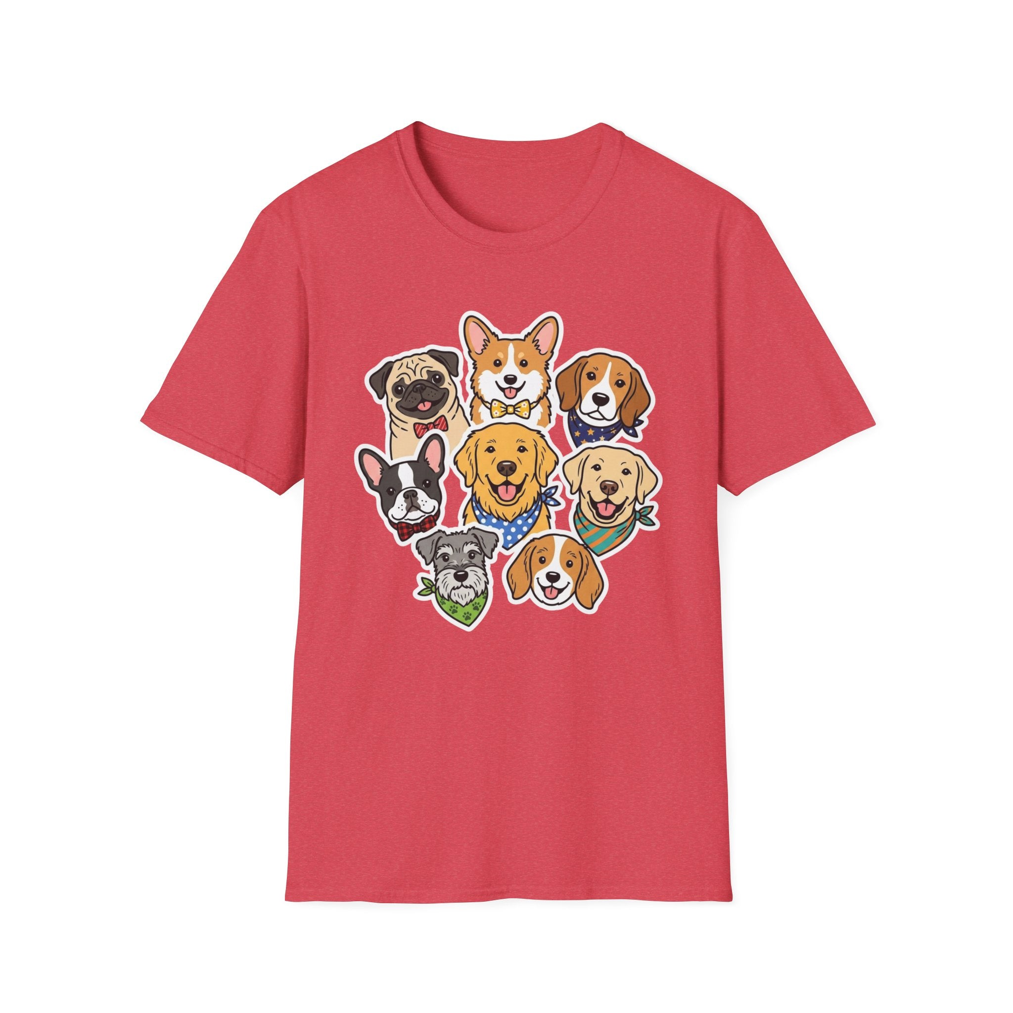 Squad Goals T-Shirt-T-Shirt-luxury-rescue-dog-t-shirt-for-dog-lovers-Heather Red-S-Rescue Paws Club