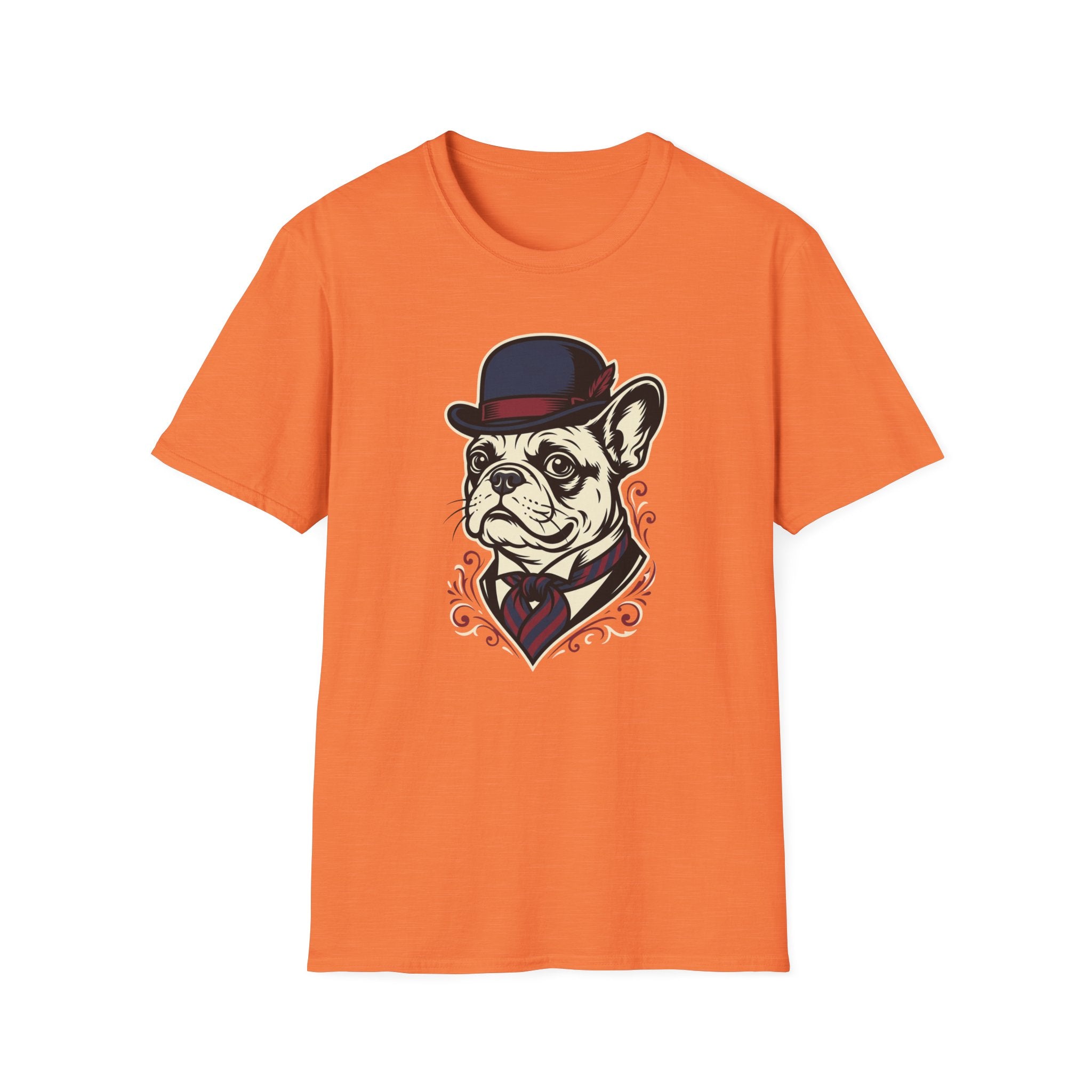 Sir Arfthur T-Shirt-T-Shirt-luxury-rescue-dog-t-shirt-for-dog-lovers-Heather Orange-S-Rescue Paws Club