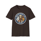 Limited Rescue Paws Club T-Shirt-T-Shirt-luxury-rescue-dog-t-shirt-for-dog-lovers-Dark Chocolate-S-Rescue Paws Club