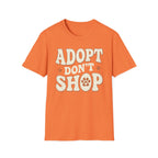 Adopt Dont Shop Rescue Shirt-T-Shirt-luxury-rescue-dog-t-shirt-for-dog-lovers-Heather Orange-S-Rescue Paws Club