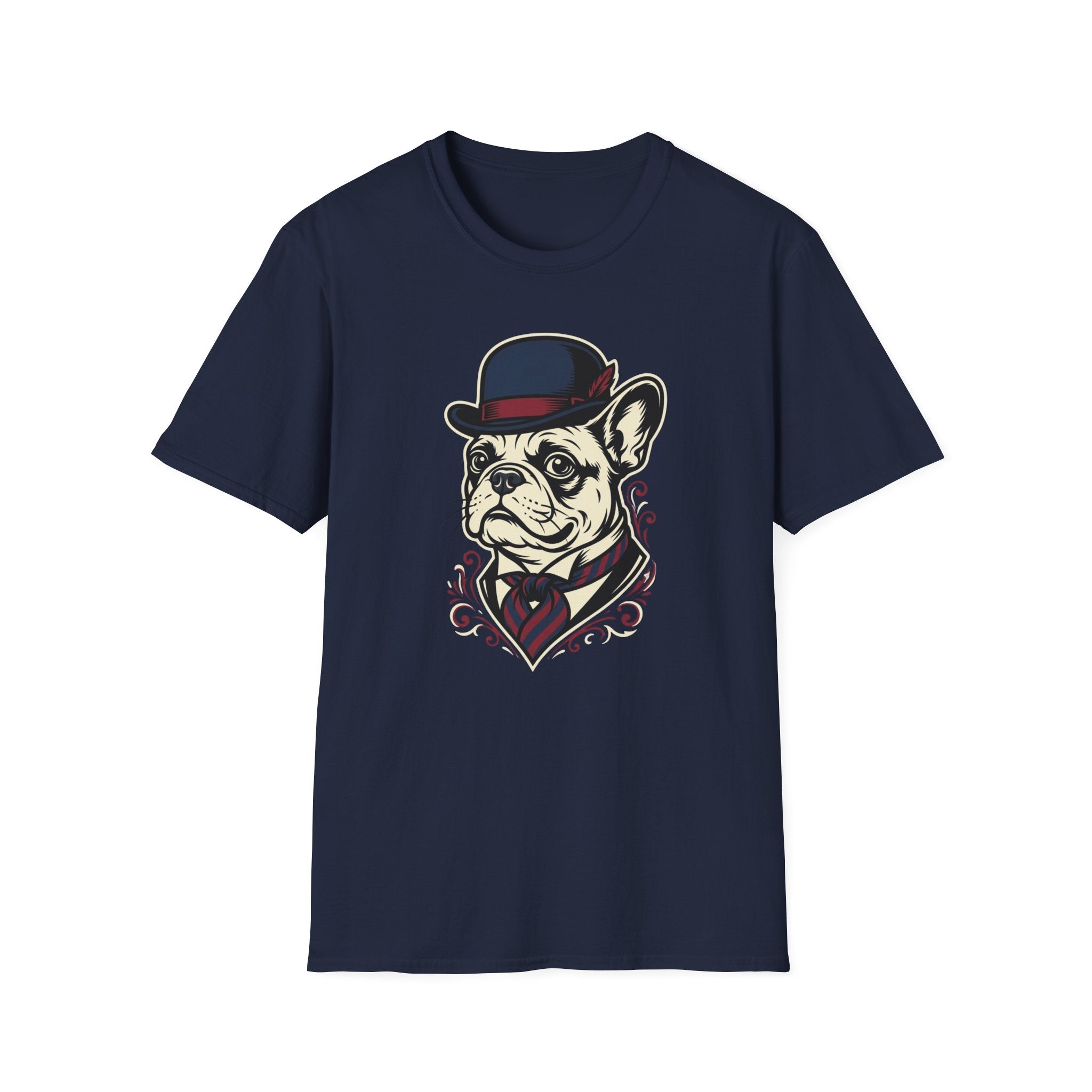 Sir Arfthur T-Shirt-T-Shirt-luxury-rescue-dog-t-shirt-for-dog-lovers-Navy-S-Rescue Paws Club