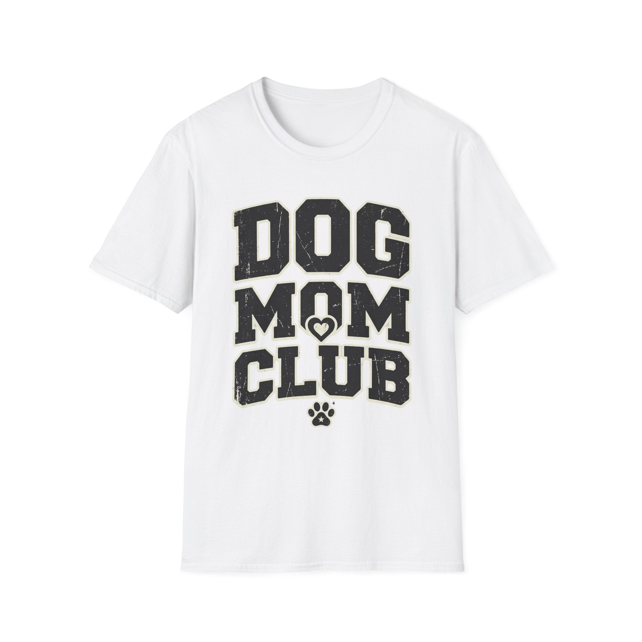 Dog Mom Club T-Shirt-T-Shirt-luxury-rescue-dog-t-shirt-for-dog-lovers-White-S-Rescue Paws Club