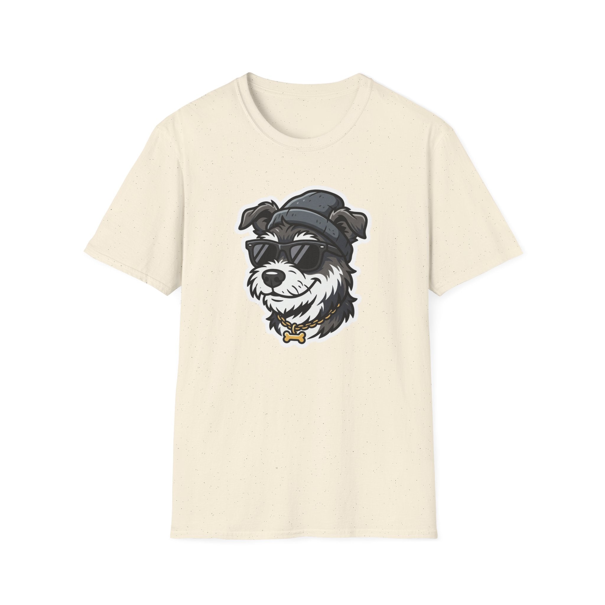 Too Cool to Bark T-Shirt-T-Shirt-luxury-rescue-dog-t-shirt-for-dog-lovers-Natural-S-Rescue Paws Club