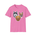 The Three Barketeers T-Shirt-T-Shirt-luxury-rescue-dog-t-shirt-for-dog-lovers-Azalea-S-Rescue Paws Club