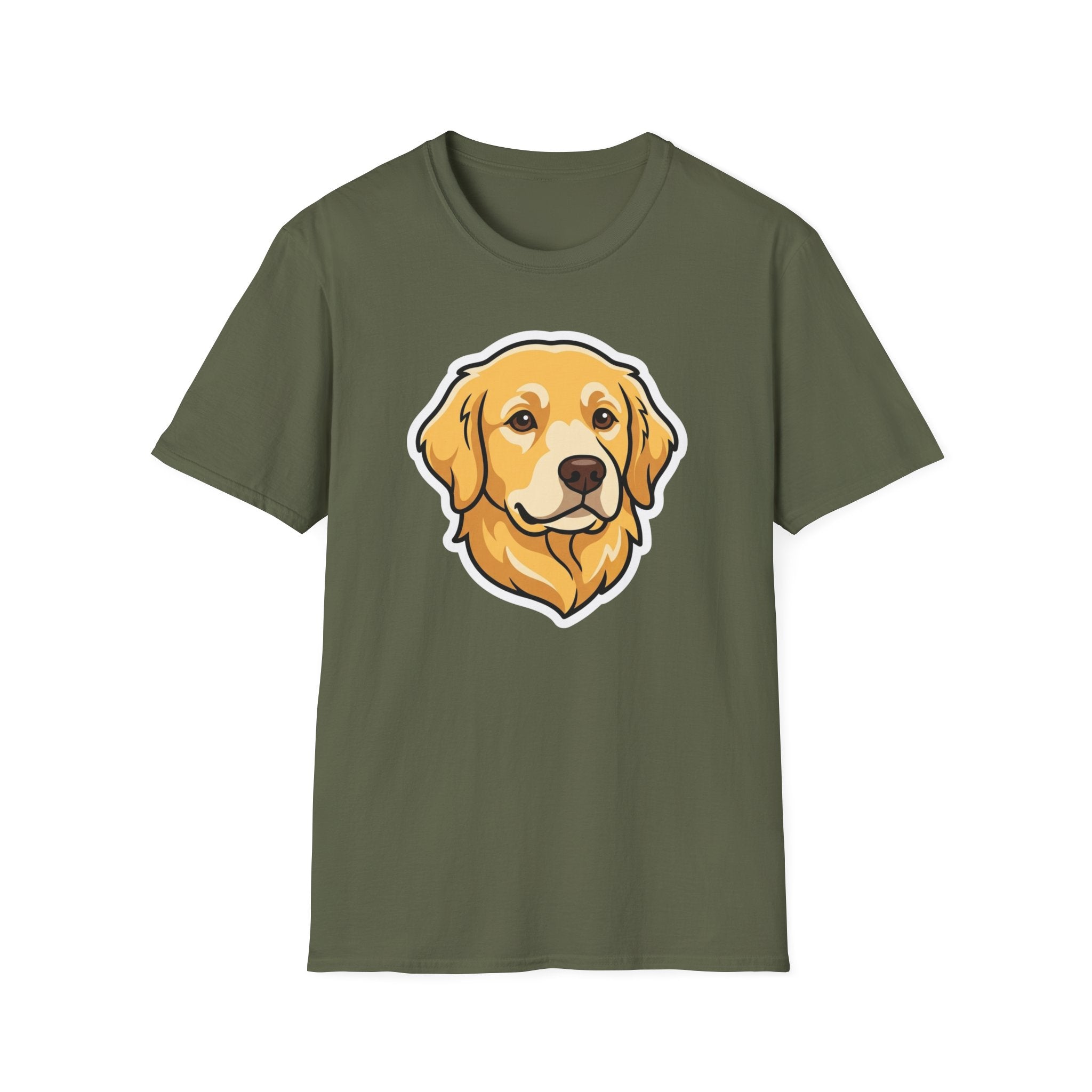 Certified Chill Dog T-Shirt-T-Shirt-luxury-rescue-dog-t-shirt-for-dog-lovers-Military Green-S-Rescue Paws Club
