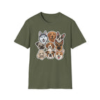 Cool Club Canine T-Shirt-T-Shirt-luxury-rescue-dog-t-shirt-for-dog-lovers-Military Green-S-Rescue Paws Club