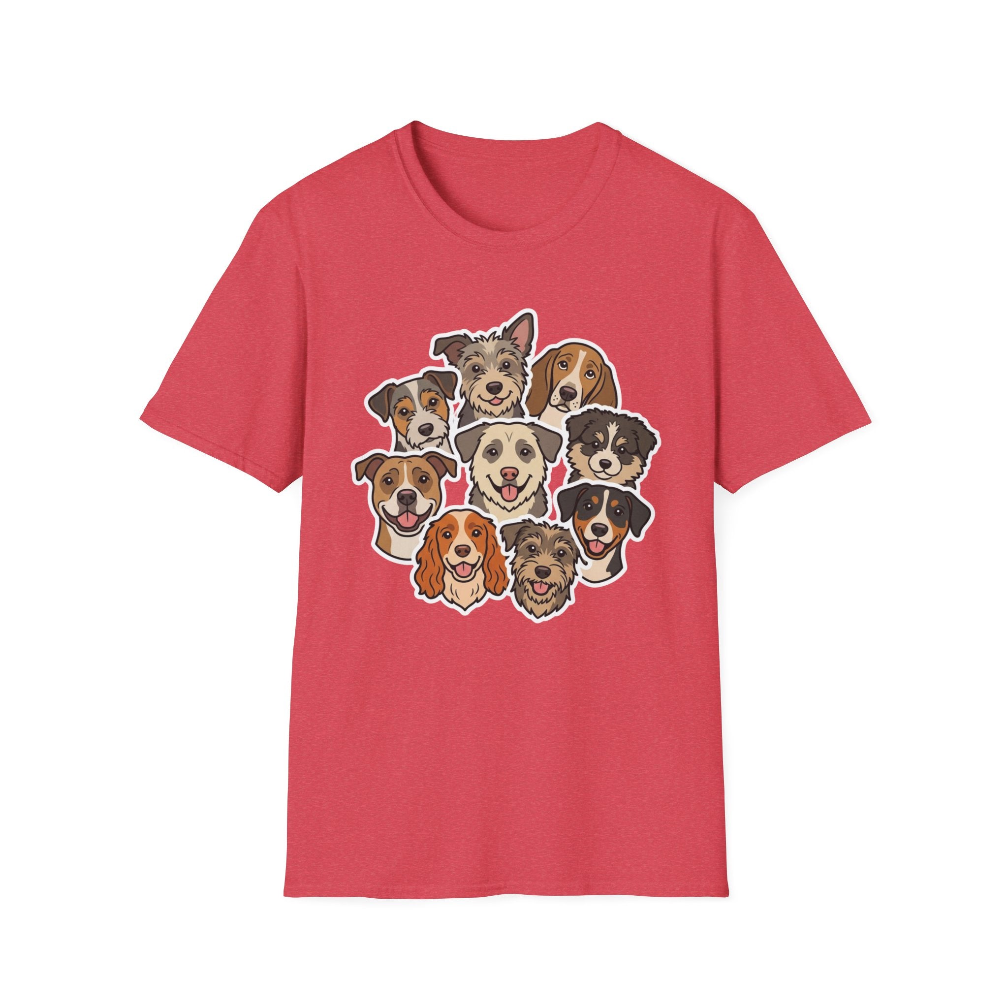 My Kind of Crowd T-Shirt-T-Shirt-luxury-rescue-dog-t-shirt-for-dog-lovers-Heather Red-S-Rescue Paws Club