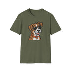 Smile & Shade T-Shirt-T-Shirt-luxury-rescue-dog-t-shirt-for-dog-lovers-Military Green-S-Rescue Paws Club