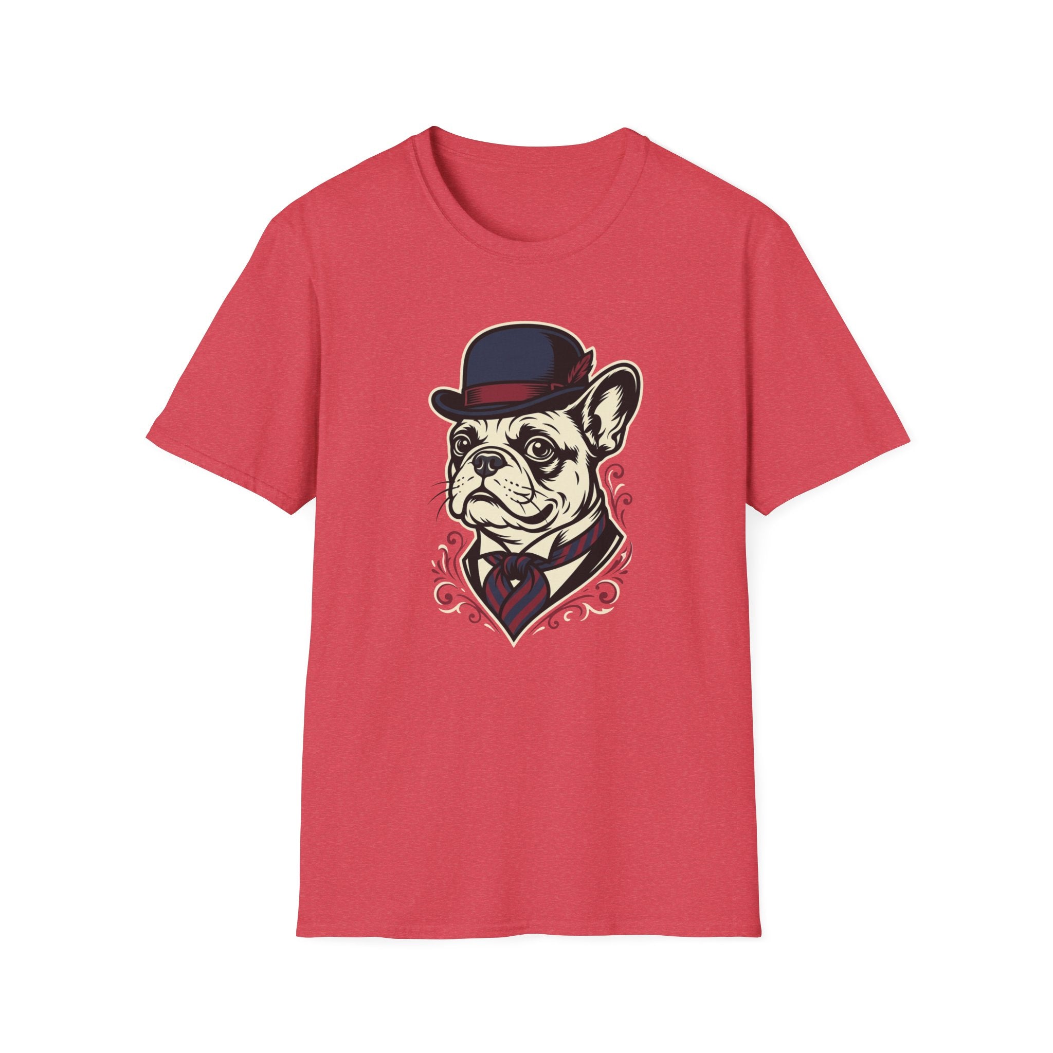 Sir Arfthur T-Shirt-T-Shirt-luxury-rescue-dog-t-shirt-for-dog-lovers-Heather Red-S-Rescue Paws Club