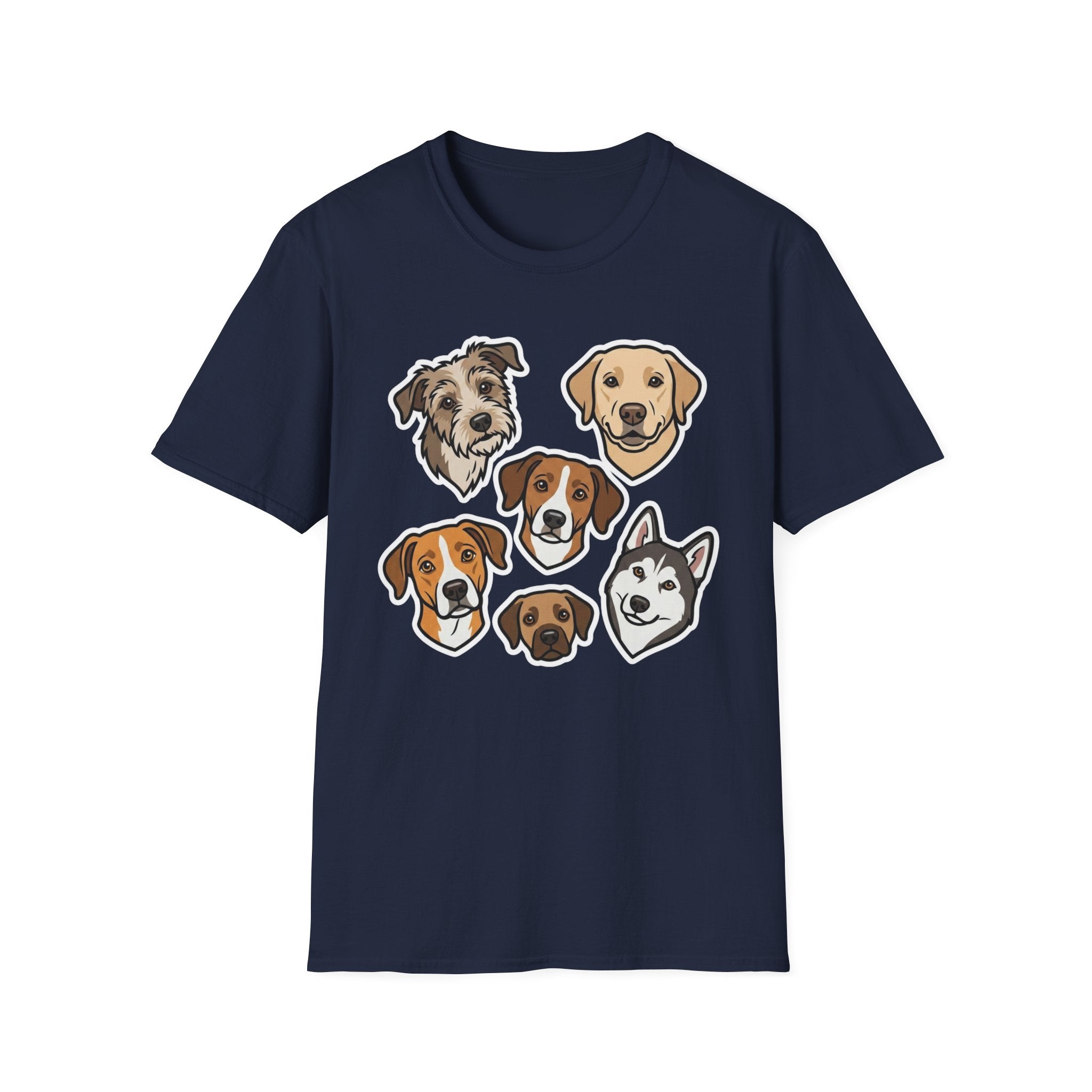 The Cutie Collective T-Shirt-T-Shirt-luxury-rescue-dog-t-shirt-for-dog-lovers-Navy-S-Rescue Paws Club