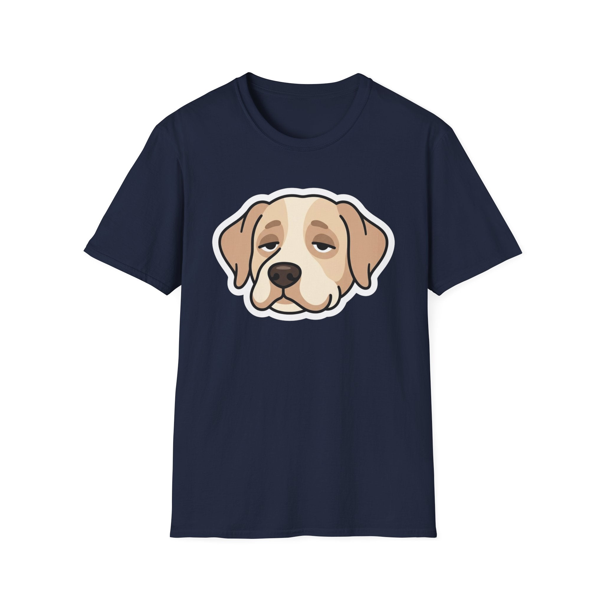 Too Lazy to Bark T-Shirt-T-Shirt-luxury-rescue-dog-t-shirt-for-dog-lovers-Navy-S-Rescue Paws Club