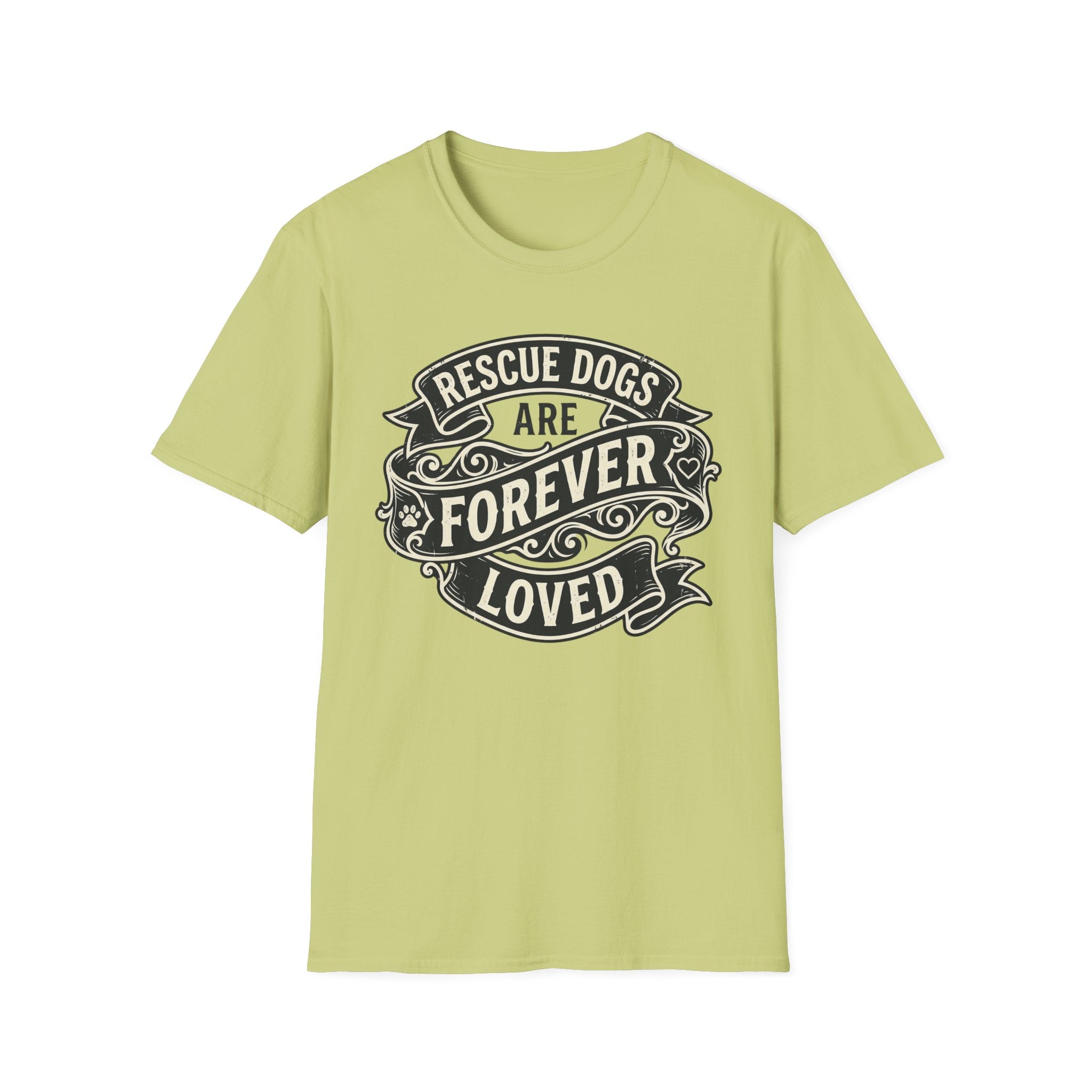 Forever Loved T-Shirt-T-Shirt-luxury-rescue-dog-t-shirt-for-dog-lovers-Pistachio-S-Rescue Paws Club