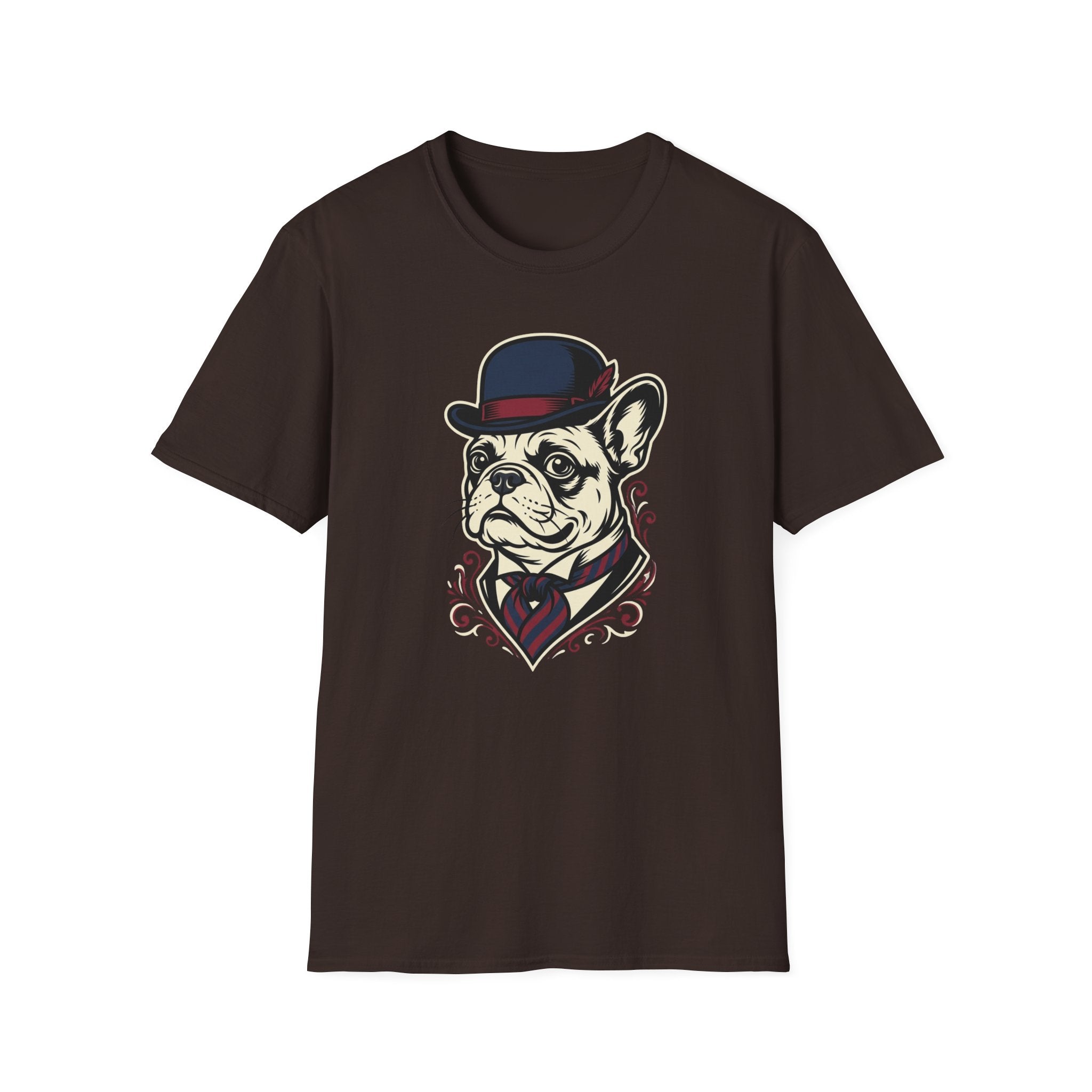 Sir Arfthur T-Shirt-T-Shirt-luxury-rescue-dog-t-shirt-for-dog-lovers-Dark Chocolate-S-Rescue Paws Club