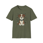 Grumpy Mode ON T-Shirt-T-Shirt-luxury-rescue-dog-t-shirt-for-dog-lovers-Military Green-S-Rescue Paws Club