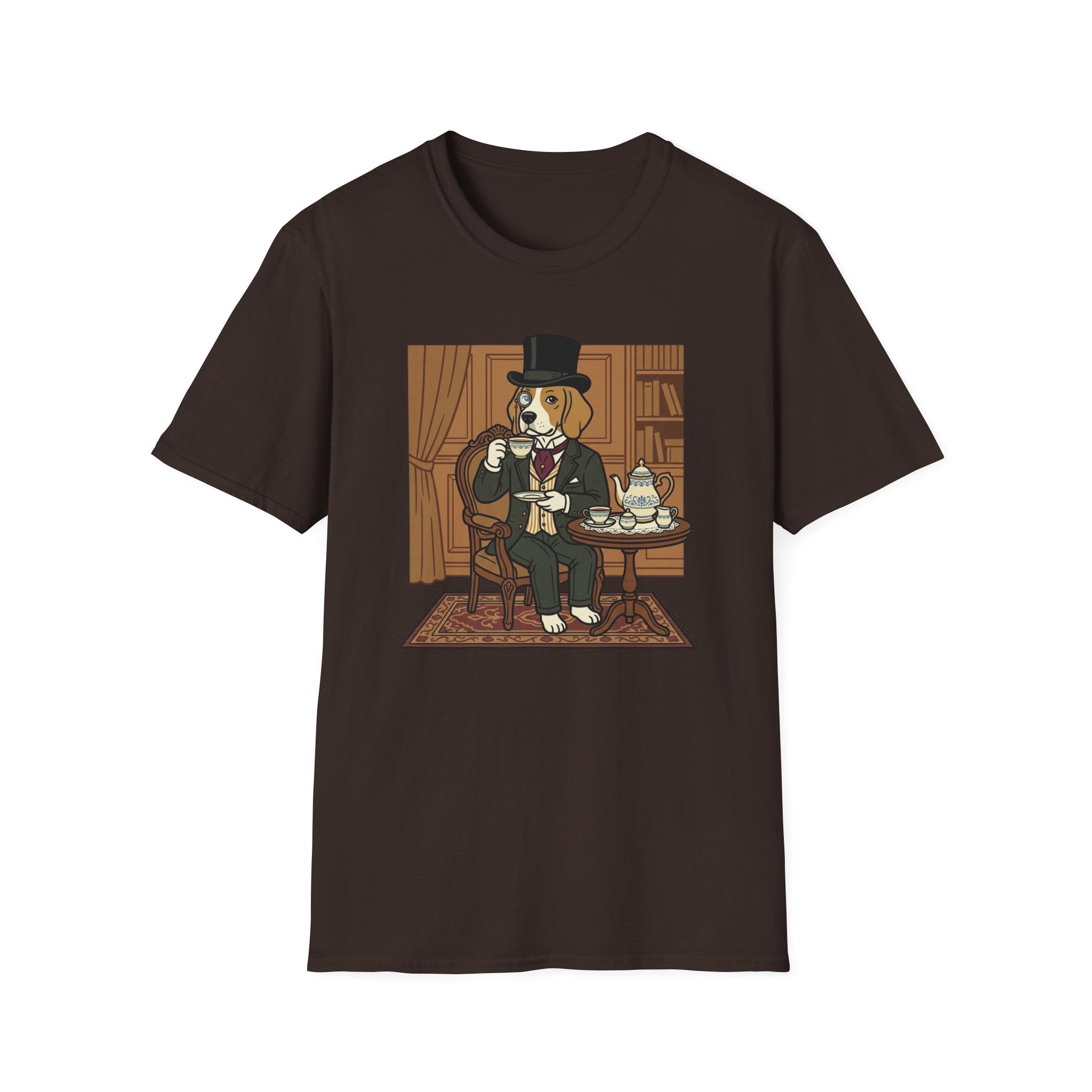 Count Fluffula T-Shirt-T-Shirt-luxury-rescue-dog-t-shirt-for-dog-lovers-Dark Chocolate-S-Rescue Paws Club